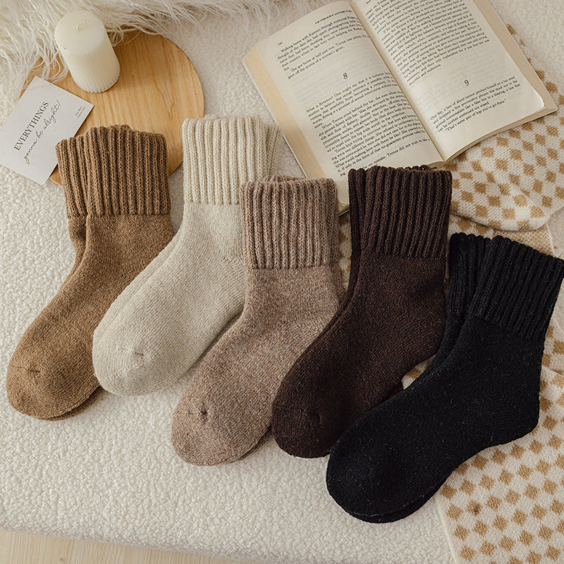 Mid Calf Cotton Winter Socks